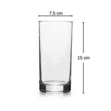 Crisa Fondo Grueso Vaso Cooler 483 ml  Caja x 24