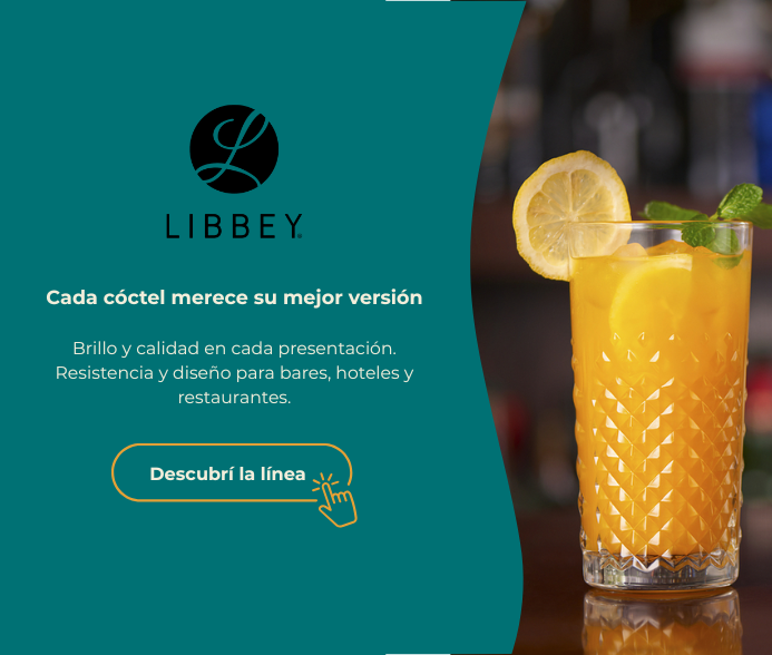 Cristalería Libbey para bares, restaurantes, hoteles y servicios de gastronomía