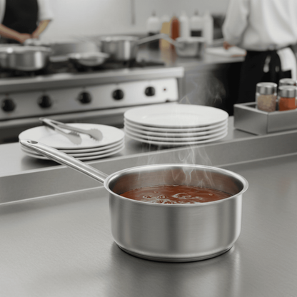 Cacerola De Acero Inoxidable Triple Fondo Con Mango Bar Kitchen