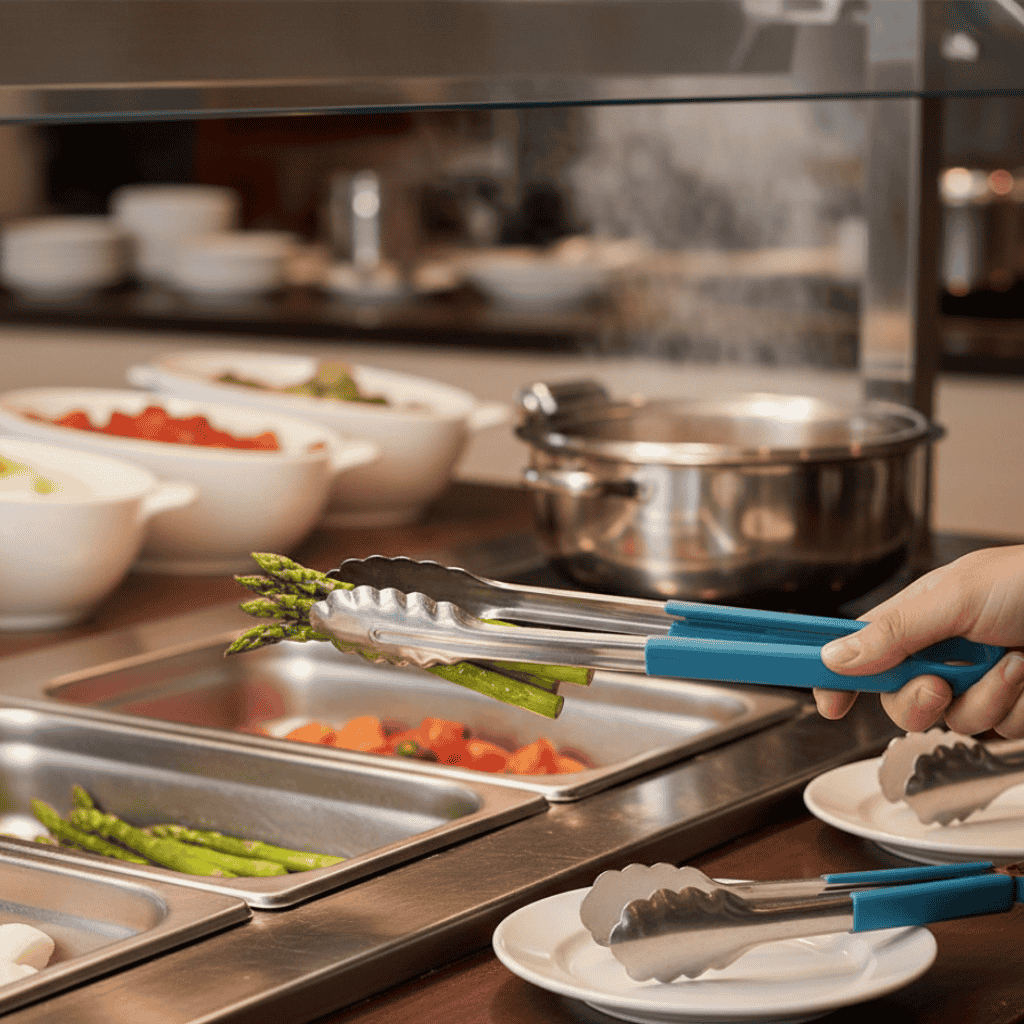 Pinza De Acero Mango Pvc Azul 30 Cm Bar Kitchen