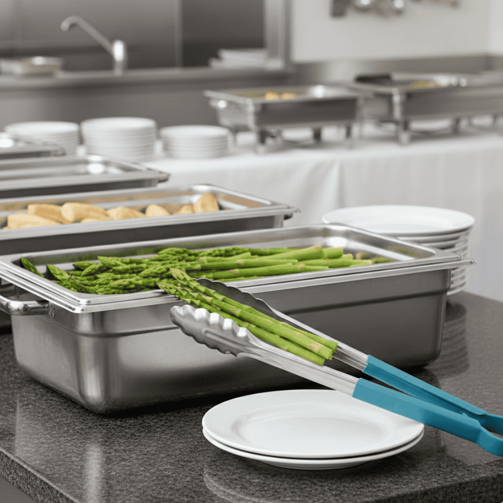 Pinza De Acero Mango Pvc Azul 40 Cm Bar Kitchen